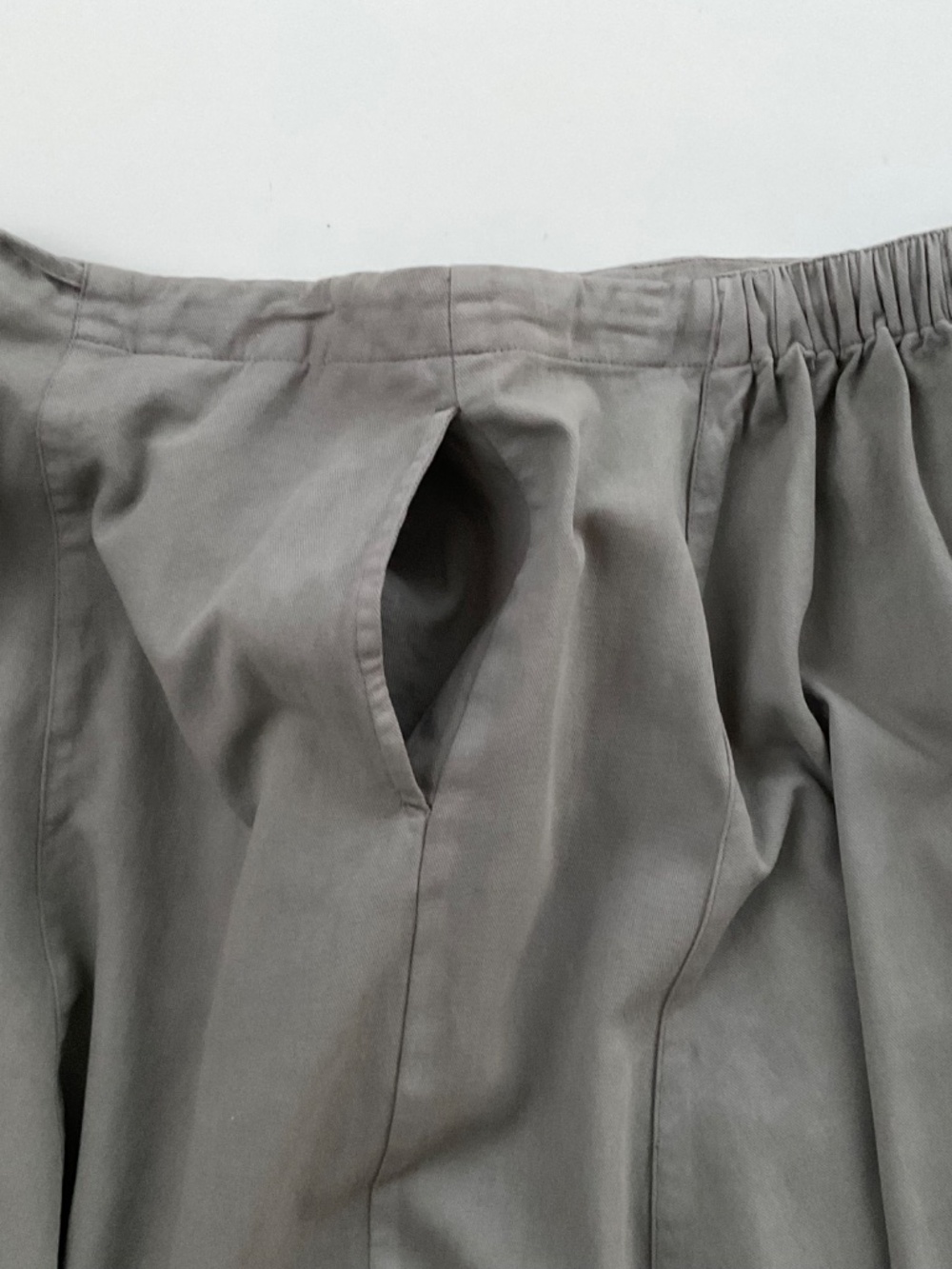 Free People Free-Est Draped Midi Skirt Sz M Gray Effortless Lagenlook Mori Girl - Picture 9 of 11